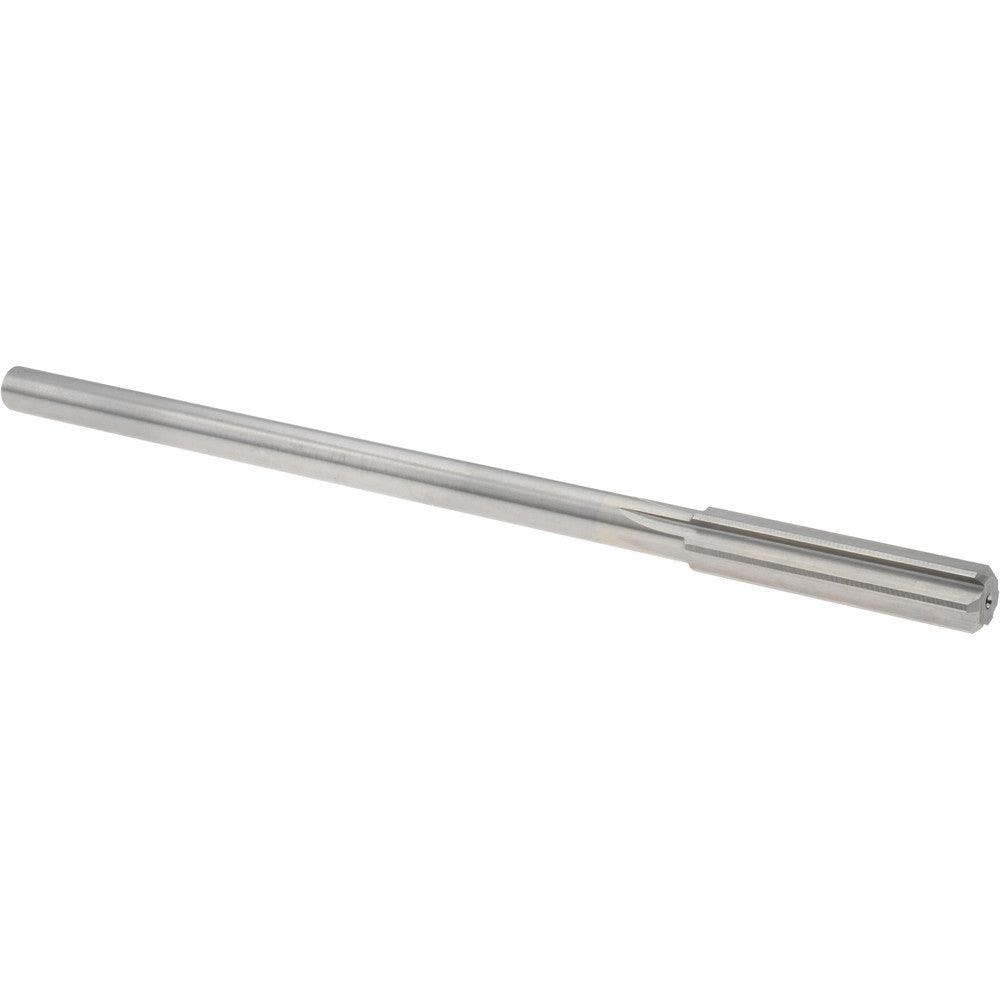 Titan USA TR94618 Chucking Reamer 0.3780" Dia, 7" OAL, 1-3/4" Flute Length, Straight Flute, Straight-Cylindrical Shank, HSS