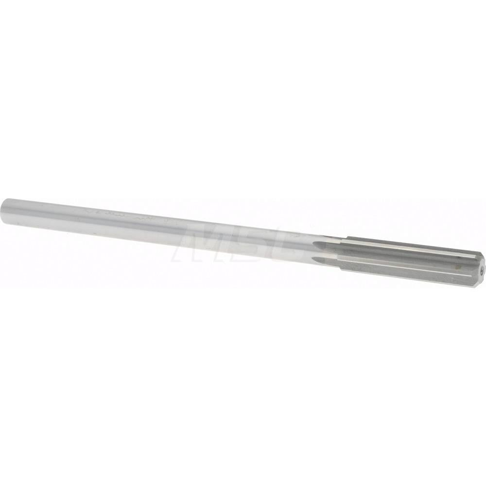 Titan USA TR96173 Chucking Reamer 1/2" Dia, 8" OAL, 2" Flute Length, Straight Flute, Straight-Cylindrical Shank, HSS