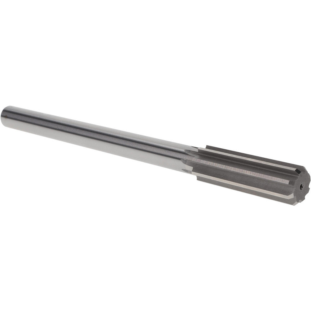 Titan USA TR96219 Chucking Reamer 13/16" Dia, 9-1/2" OAL, 2-1/2" Flute Length, Straight Flute, Straight-Cylindrical Shank, HSS