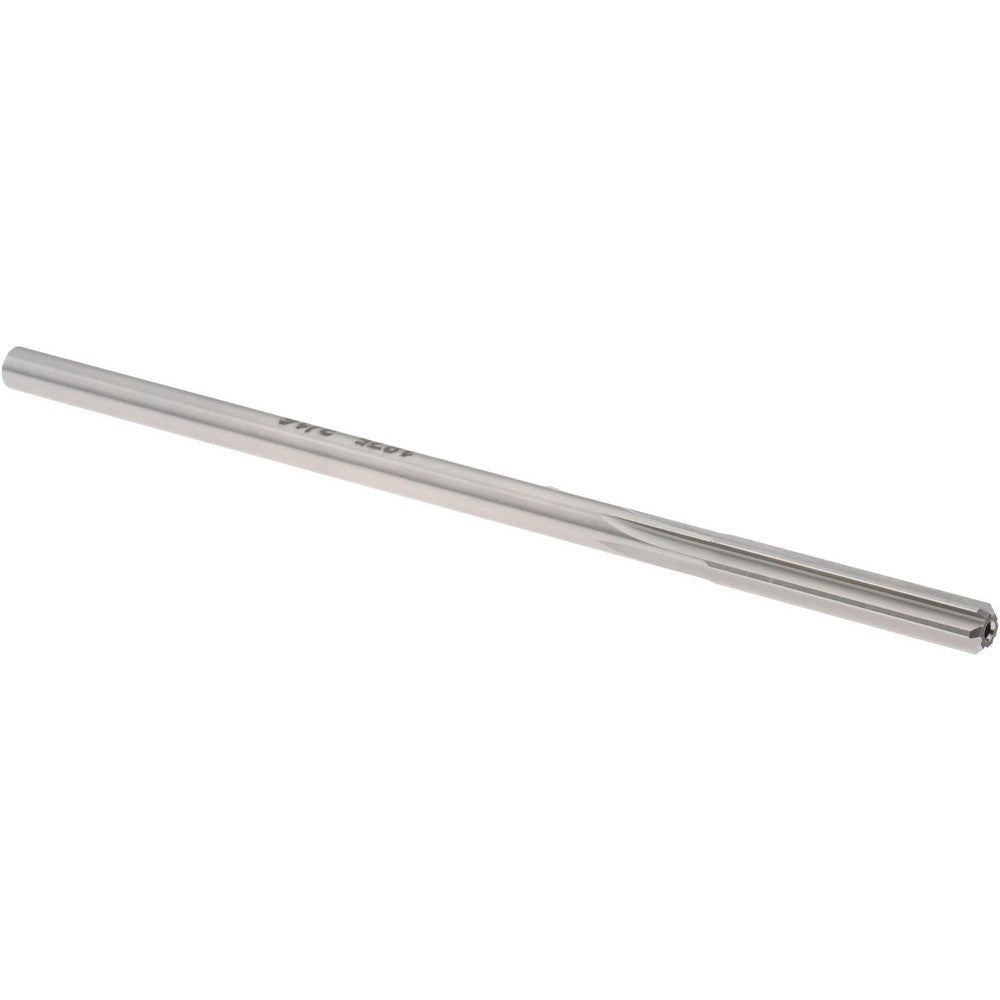 Titan USA TR96400 Chucking Reamer 3/16" Dia, 4-1/2" OAL, 1-1/8" Flute Length, Straight Flute, Straight-Cylindrical Shank, Cobalt Steel