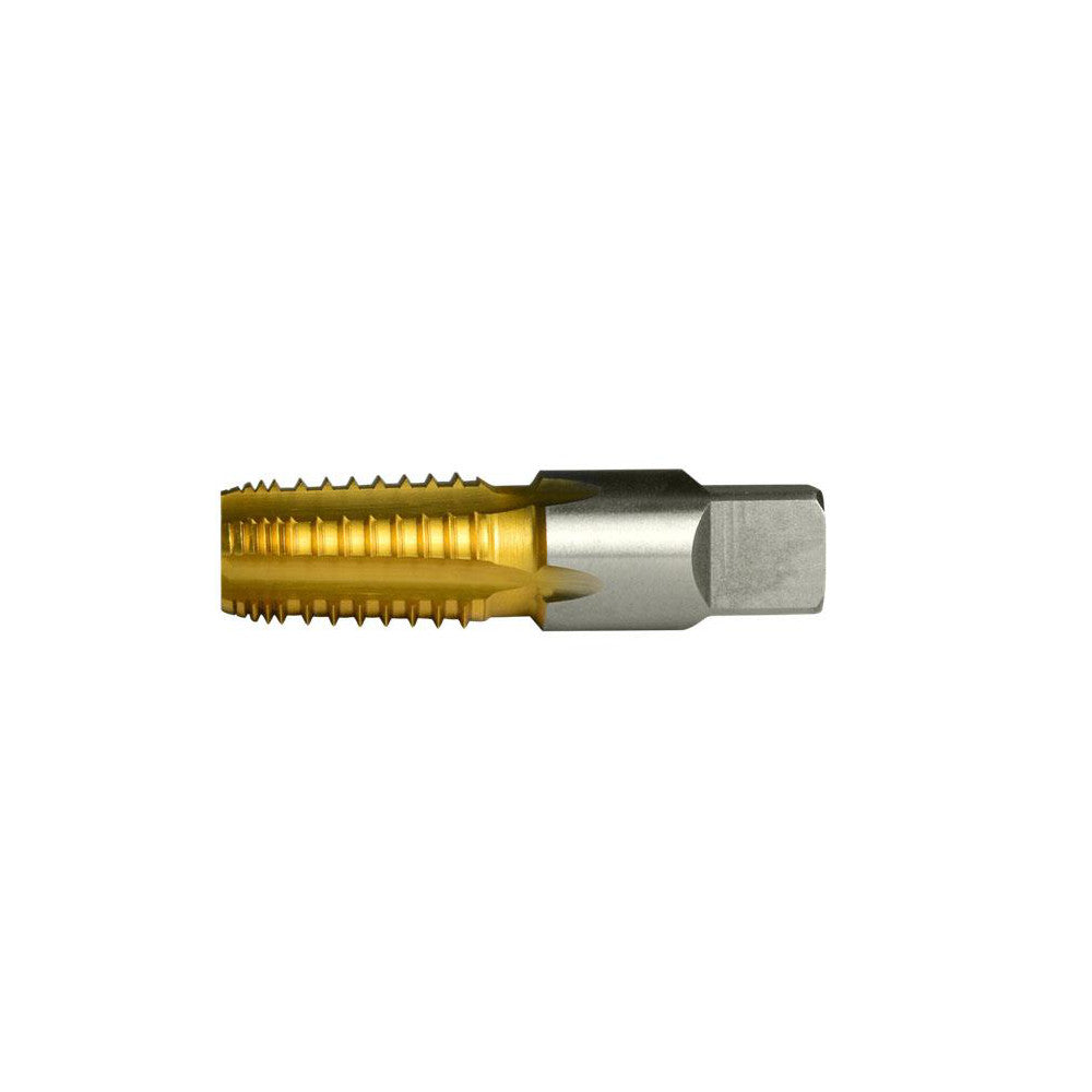 Greenfield Threading 385755 1/8-27 NPTF, 5 Flutes, TiN Coated, High Speed Steel, Interrupted Thread Pipe Tap
