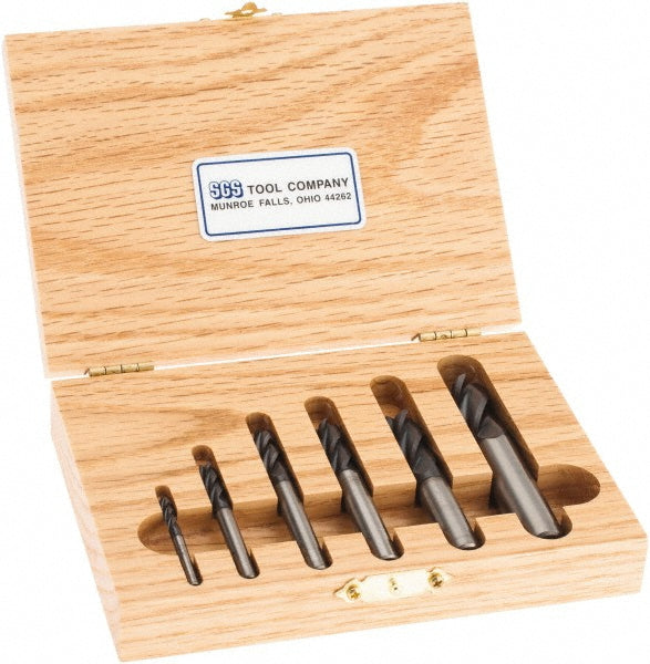 Kyocera SGS Precision Tools 30030 End Mill Set 4 Flute, Square End