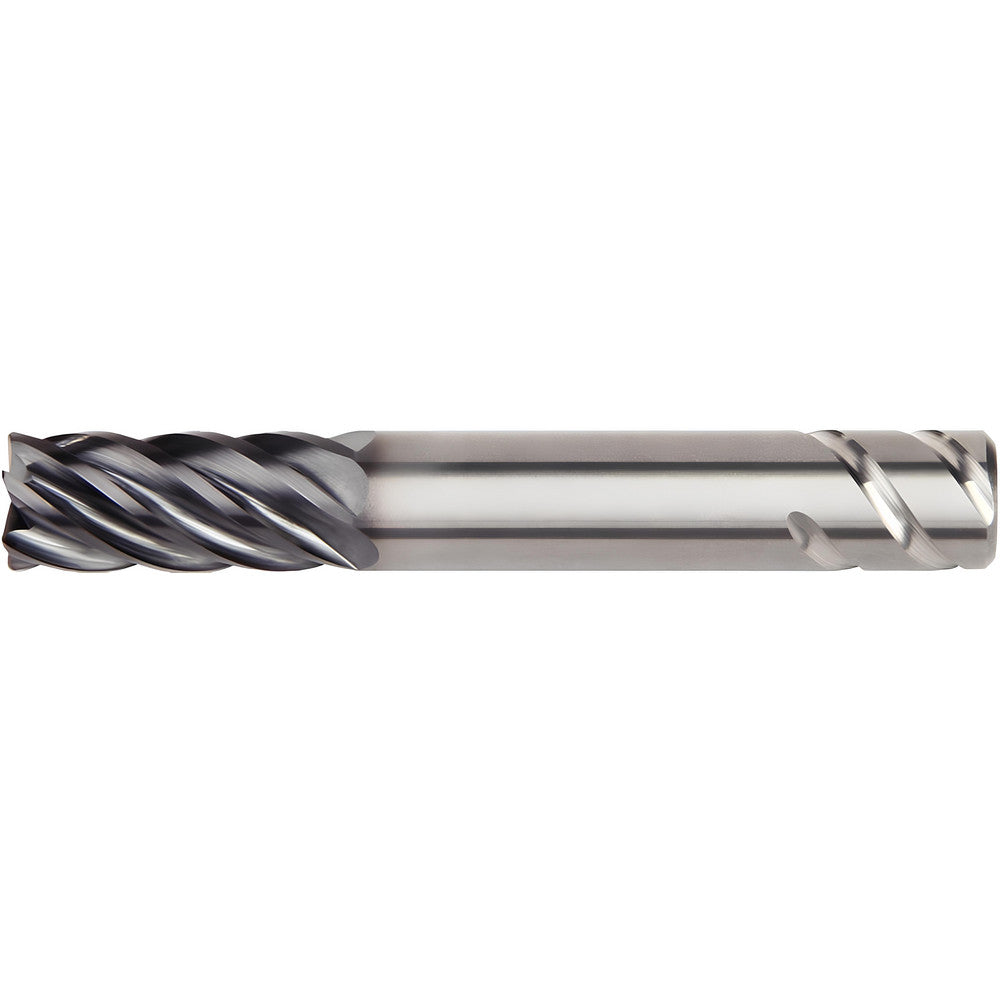Kennametal 5415951 Corner Radius End Mill 5/8" Dia, 1-5/8" LOC, 0.09" Radius, 6 Flutes, Solid Carbide