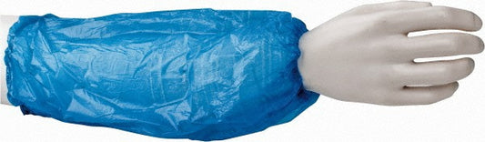 PRO-SAFE KM-AG-PE-16X10-BLUE Disposable Sleeves Size XL, Polyethylene, Blue