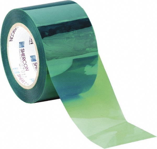 Caplugs SH-67200 High Temperature Masking Tape 4" Wide, 72 yd Long, 3.5 mil Thick, Green