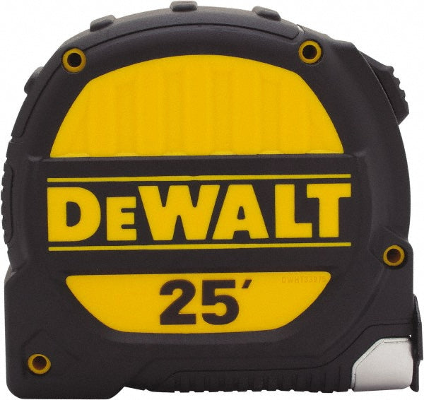 DeWALT DWHT36925S Tape Measure 25' Long, 1-1/4" Width, Yellow Blade