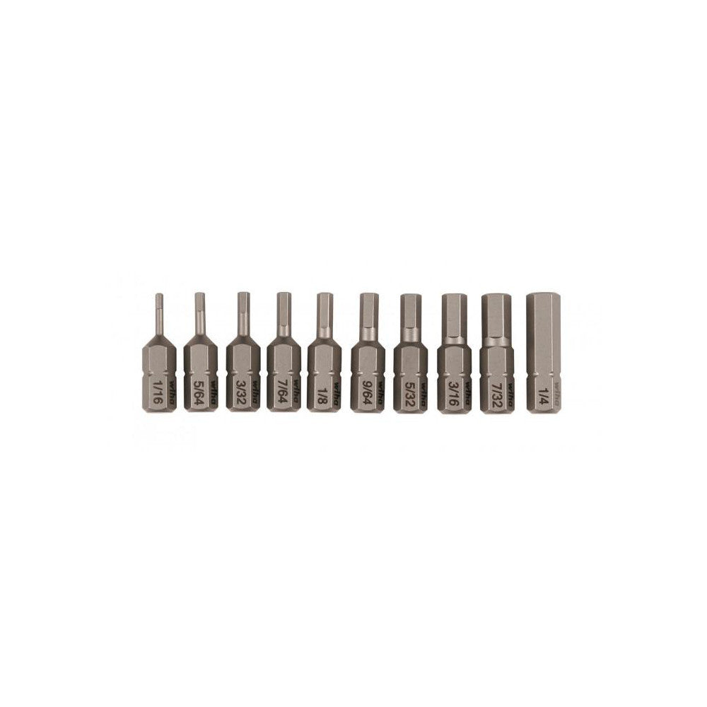 Wiha 72596 Screwdriver Insert Bit Set Hex