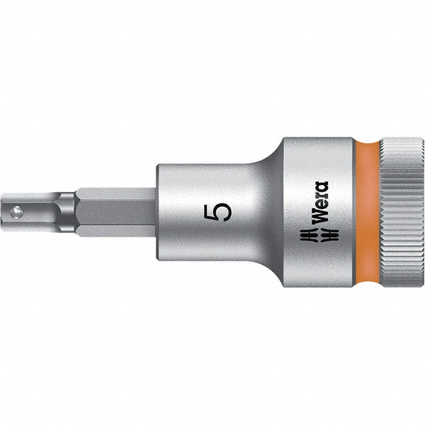 Wera 05003821001 Hand Hex Bit Socket 1/2" Drive, 5 mm Hex