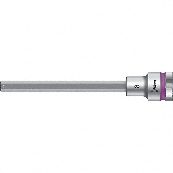 Wera 05003844001 Hand Hex Bit Socket 1/2" Drive, 8 mm Hex