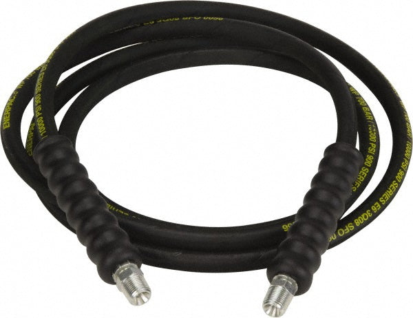 Enerpac H9210 Hydraulic Pump Hose 1/4" ID, 10' OAL, Rubber, 10,000 Max psi