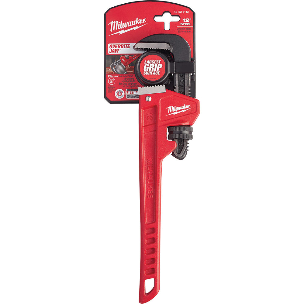 Milwaukee Tool 48-22-7112 Pipe Pipe Wrench 2" Max, 12" OAL, Steel