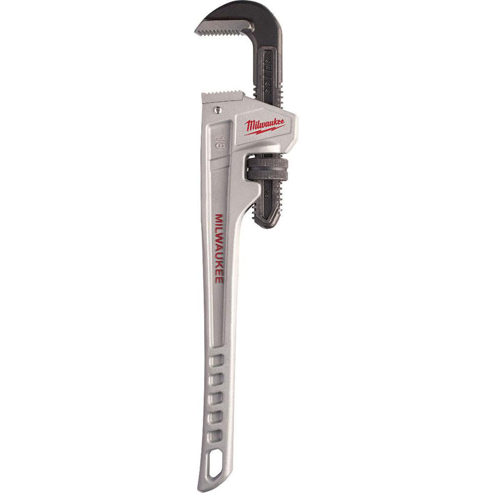 Milwaukee Tool 48-22-7218 Pipe Pipe Wrench 2-1/2" Max, 18" OAL, Aluminum