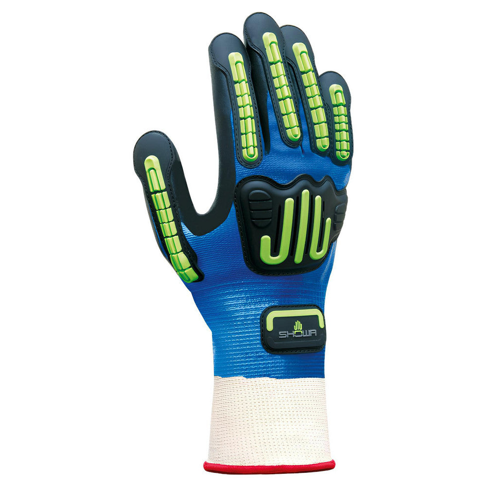 SHOWA 377IPL-08 General Purpose Work Gloves Large, Nitrile Coated, Nylon Blend