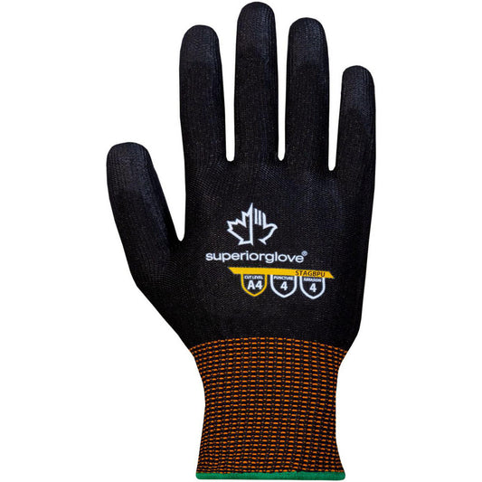 Superior Glove Works STAGBPU-8 Cut, Puncture & Abrasion-Resistant Gloves Superior Glove Works STAGBPU, Size Medium, ANSI Cut A4, ANSI Puncture 4, Polyurethane, Engineered Yarn