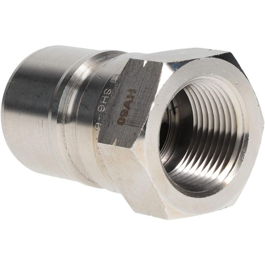 Parker SH6-63 Hydraulic Hose Female Pipe Rigid Nipple Fitting Hose Size 3/4", 3/4" Thread, 1,500 psi