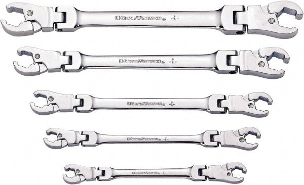 Armstrong 89100 Flare Nut Wrench Set 5 Pc, 1/2 x 9/16" 1/4 x 5/16" 3/4 x 7/8" 3/8 x 7/16" & 5/8 x 11/16" Wrench, Inch
