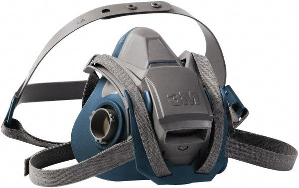 3M 7000128241 Half Facepiece Respirator Silicone, Bayonet, Large