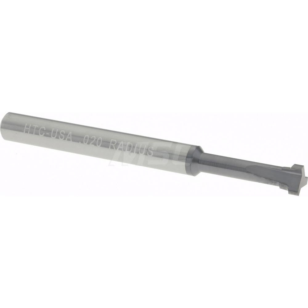 Harvey Tool 16020-C3 0.5mm Radius 3/16" Dia 3-Flute AlTiN Finish Back Corner Rounding End Mill