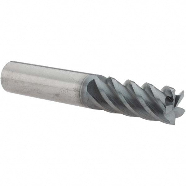 Supermill 5251936 Square End Mill 1/2'' Dia, 1-1/4'' LOC, 1/2'' Shank Dia, 3'' OAL, 5 Flutes, Solid Carbide