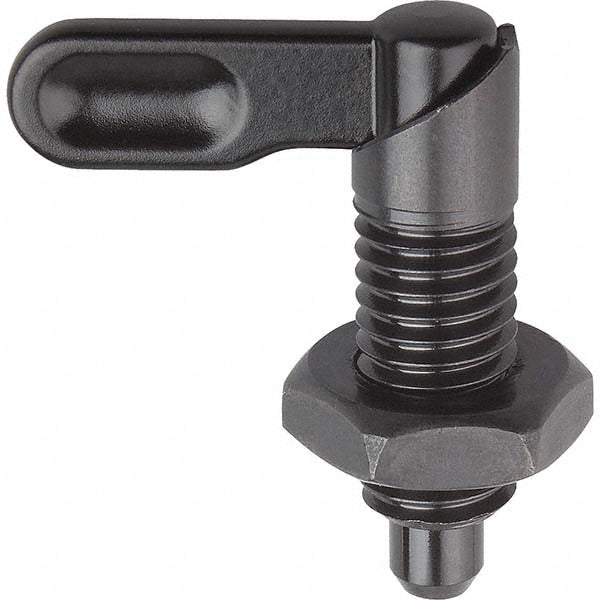 KIPP K0348.0708A5 1/2-13, 25mm Thread Length, Straight Cam Action Indexing Plunger