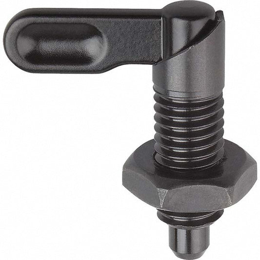 KIPP K0348.0708A5 1/2-13, 25mm Thread Length, Straight Cam Action Indexing Plunger