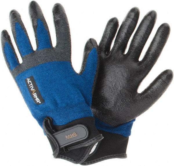 Ansell 298130 Series 97-002 Puncture-Resistant Gloves  Size Medium, ANSI Cut N/A, Nitrile, Series 97-002
