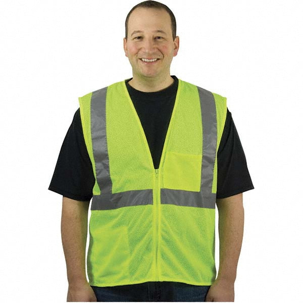 PIP 302-0702Z-LY/L High Visibility Vest  Large, General Purpose Vest,  ANSI Class 2