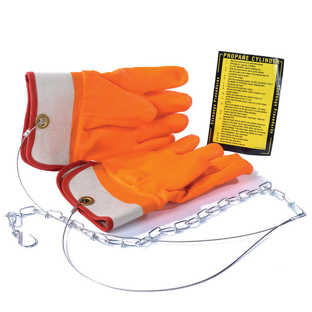 Ideal Warehouse Innovations Inc. 70-1020 Chemical Resistant Gloves Size Universal, 2.35 mm Thick, Polyvinylchloride-Coated, Polyvinylchloride, Unsupported