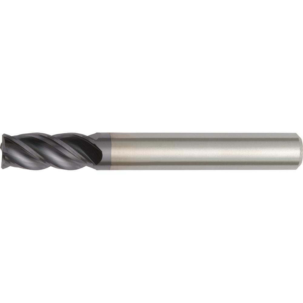 Widia 3110264 Corner Radius End Mill 1/8" Dia, 1/2" LOC, 0.015" Radius, 4 Flutes, Solid Carbide