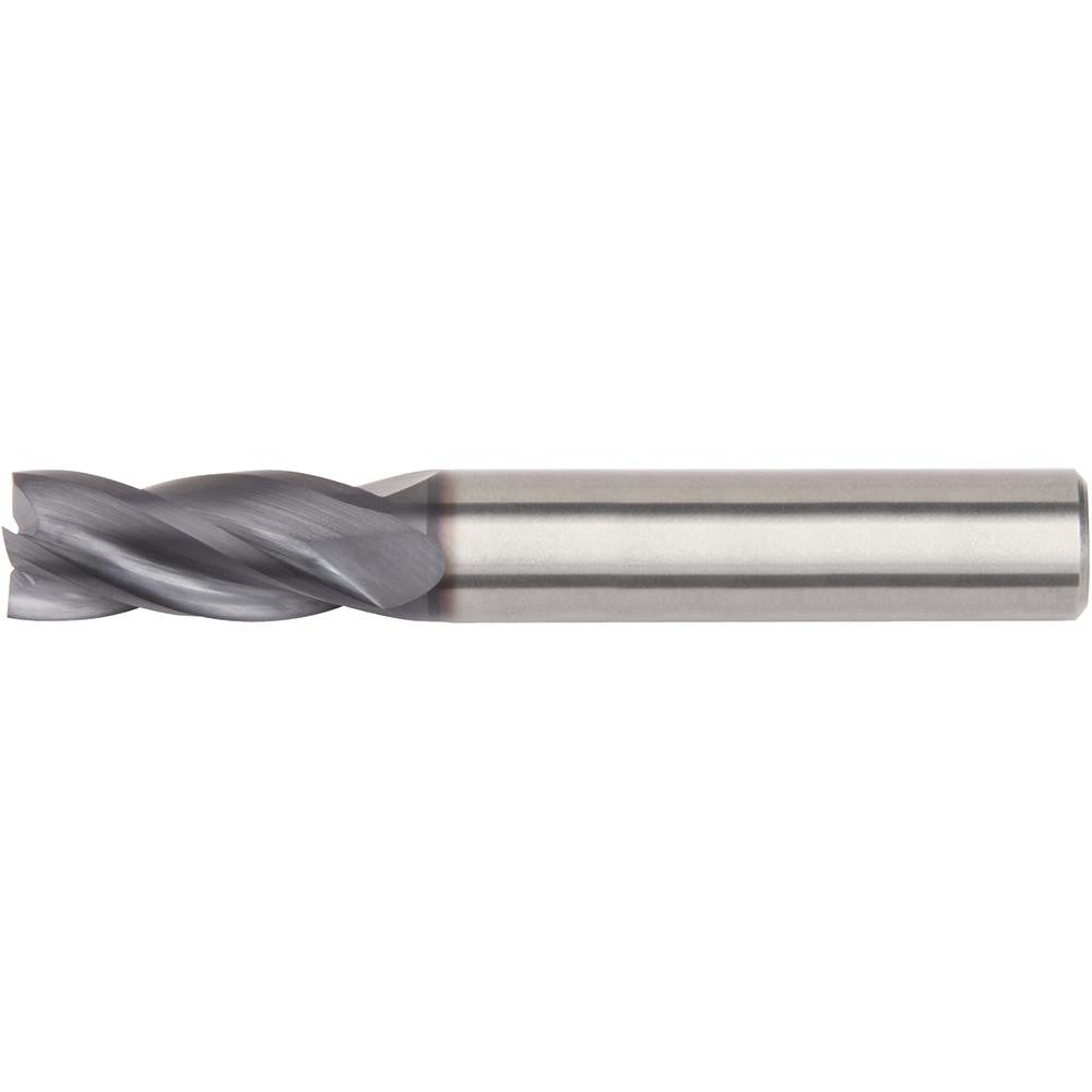Widia 5879527 Square End Mill 1/2" Dia, 1" LOC, 4 Flute, Solid Carbide