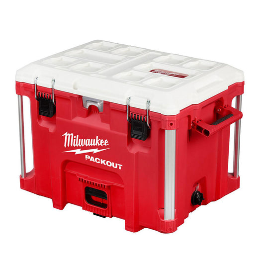 Milwaukee Tool 48-22-8462 Portable Coolers Portable Cooler Type Ice Chest  Body Color Red White  Volume Capacity 40 qt  Material Plastic  Ice Retention Time 5day  