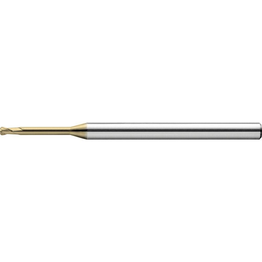 US Union Tool 2933056 Corner Radius End Mill 3.00 mm Dia, 3.00 mm LOC, 30 deg Helix, Hardmax Coated, Corner Radius End, Centercutting Series HLRS