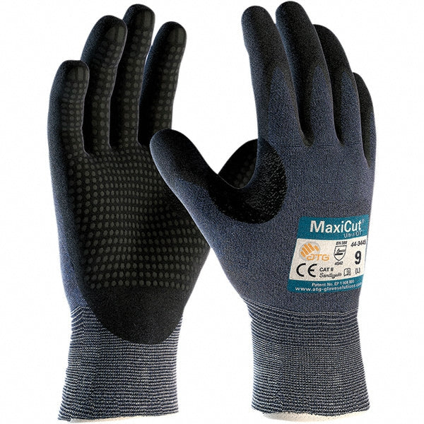 ATG 44-3445/M Cut, Puncture & Abrasion-Resistant Gloves ATG 44-3445, Size Medium, ANSI Cut A3, ANSI Puncture 2, Nitrile, Engineered Yarn