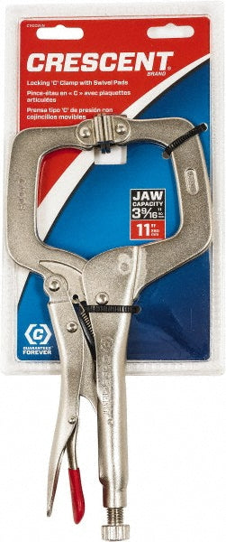 Crescent C11CCSVN Locking Plier 4'' Jaw Capacity, C-Clamp Jaw