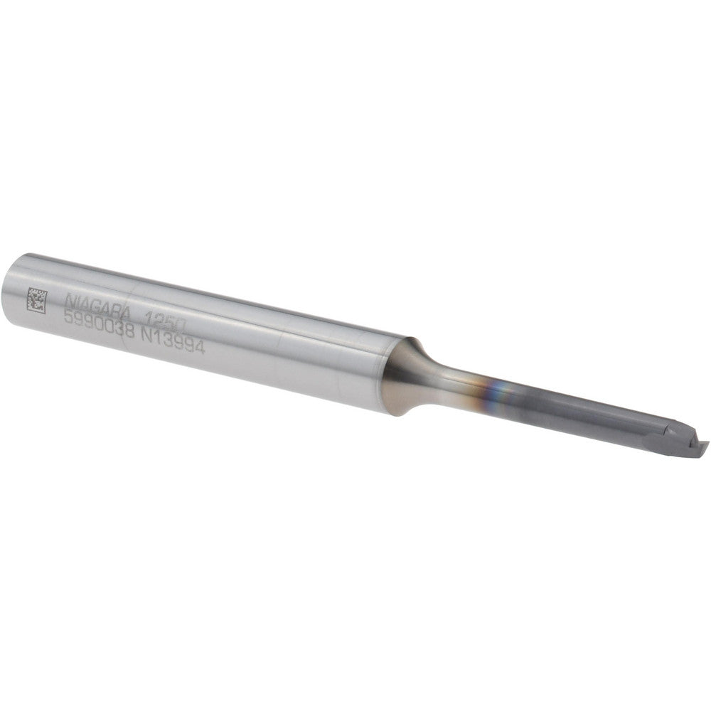 Seco 03043583 Corner Radius End Mill 1/8" Dia, 0.2 mm LOC, 0.0148" Radius, 2 Flutes, Solid Carbide