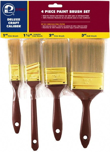Premier Paint Roller 812 Paint Brush 1, 1-1/2, 2 & 3" Wide, Polyester, Synthetic Bristle