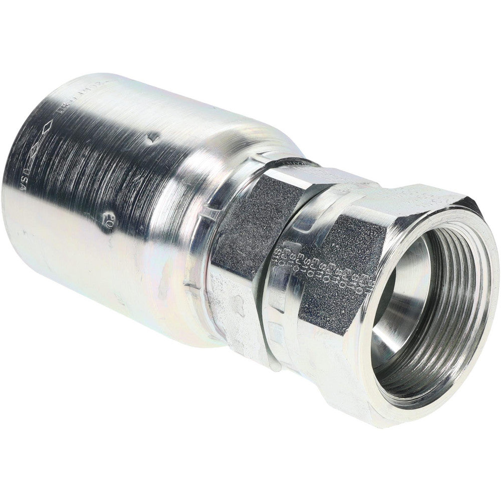 Parker BD-1067720-20-1 Hydraulic Hose Straight Female JIC 37 &deg Swivel Fitting 1.25" ID, 20 mm, 1-5/8-12