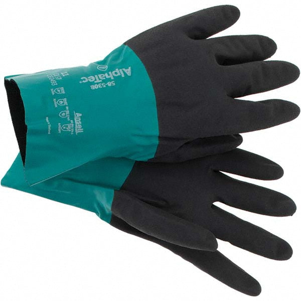 Ansell 58530B110 Series 58-530 Chemical Resistant Gloves  13.00 Thick,  Nitrile,  Supported,