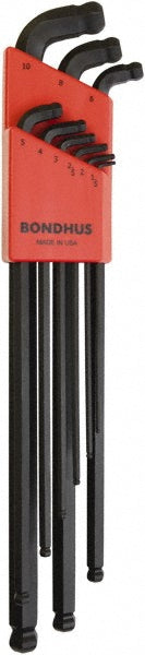 Bondhus 67099 9 Piece L-Key Ball End Hex Key Set