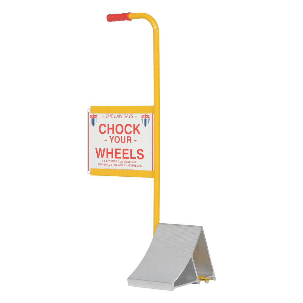 Vestil EALUM-7-HS Aluminum Wheel Chock 11-7/8" OAL