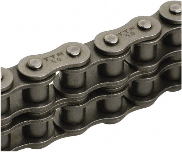 Tritan 40-2R 10FT Roller Chain 1/2" Pitch, 40-2 Trade, 10' Long, 2 Strand
