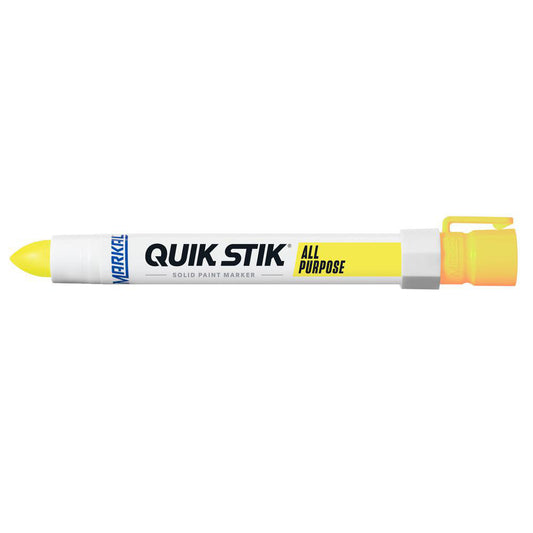 Markal 61041 Solid Paint Marker Fluorescent Yellow, Bullet Tip