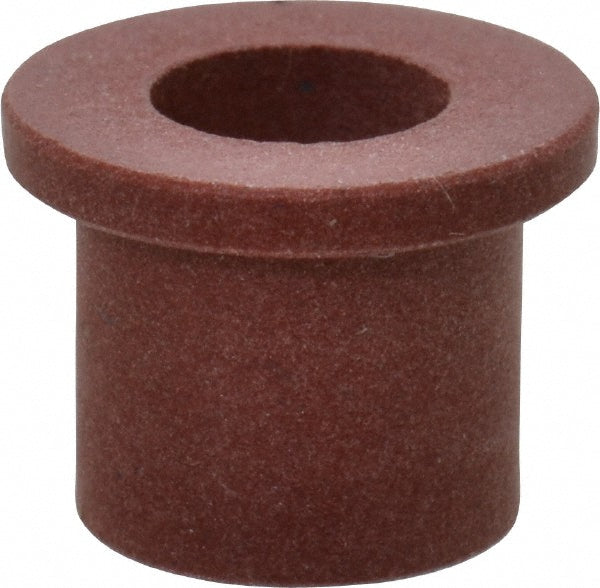 Bunting Bearing BJ4F040603 Flanged Sleeve Bearing 1/4" ID, 3/8" OD, 3/8" OAL, Polytetrafluroethylene