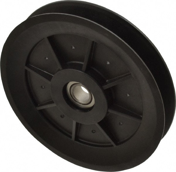 Fenner Drives VA5001RB0002 1/2 Inside x 5.04" Outside Diam, 0.65" Wide Pulley Slot, Glass Reinforced Nylon Idler Pulley