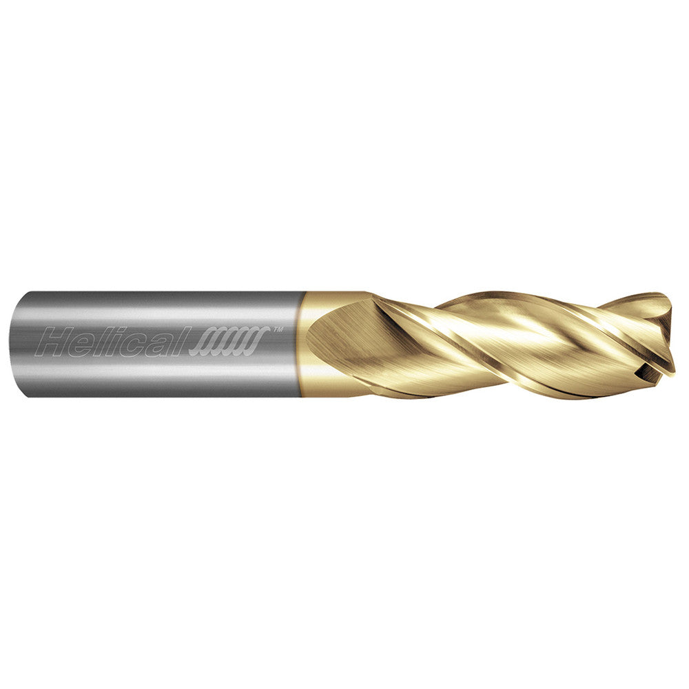 Helical Solutions 88038 Corner Radius End Mill 3/8" Dia, 1-1/2" LOC, 0.1250" Radius, 3 Flute, Solid Carbide