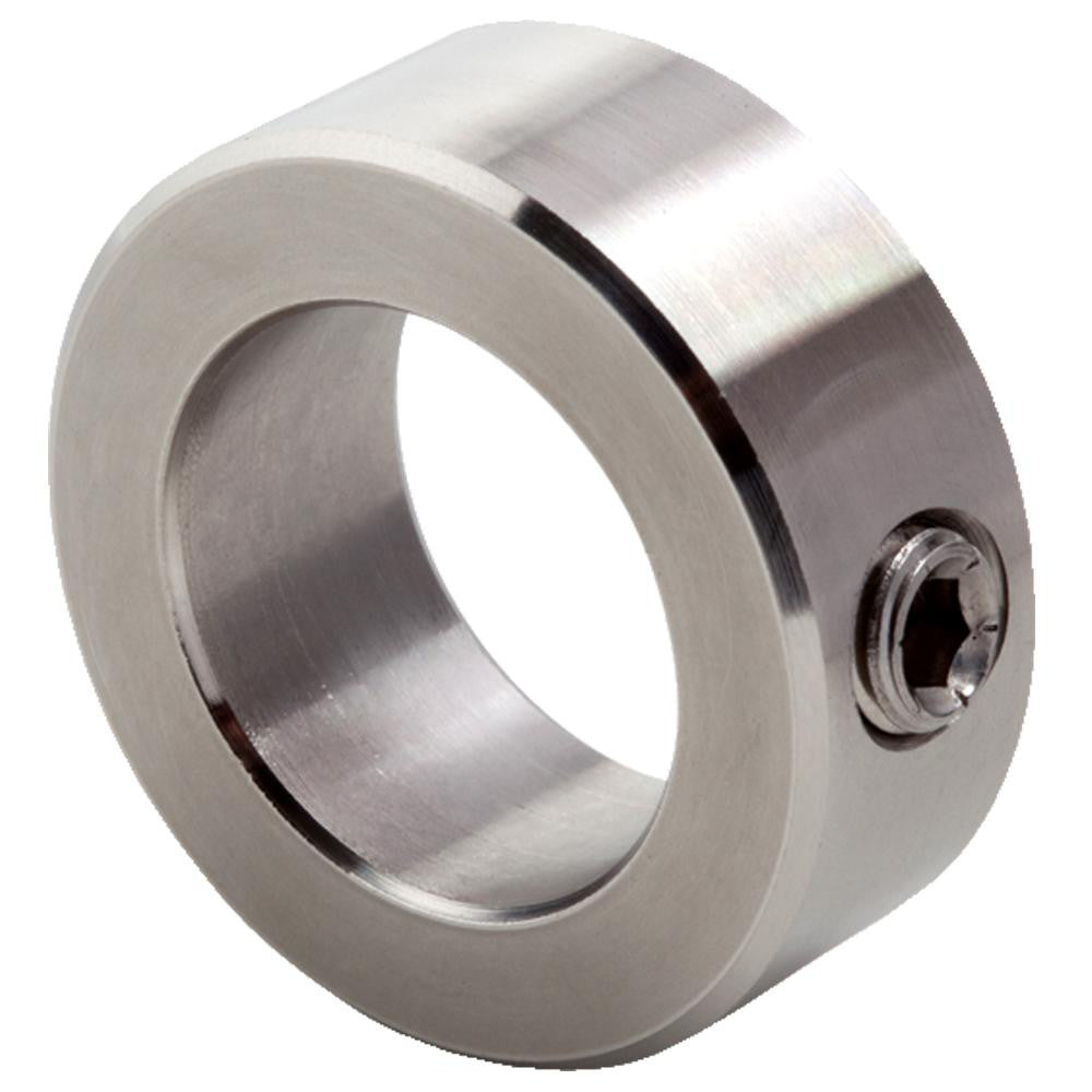 Climax Metal Products CRC-050-S Shaft Collar Solid Set Screw, 0.5" Bore Dia, 1" OD, Stainless Steel