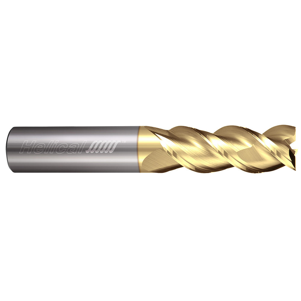 Helical Solutions 03107 Square End Mill 3/16" Dia, 9/16" LOC, 3 Flute, Solid Carbide