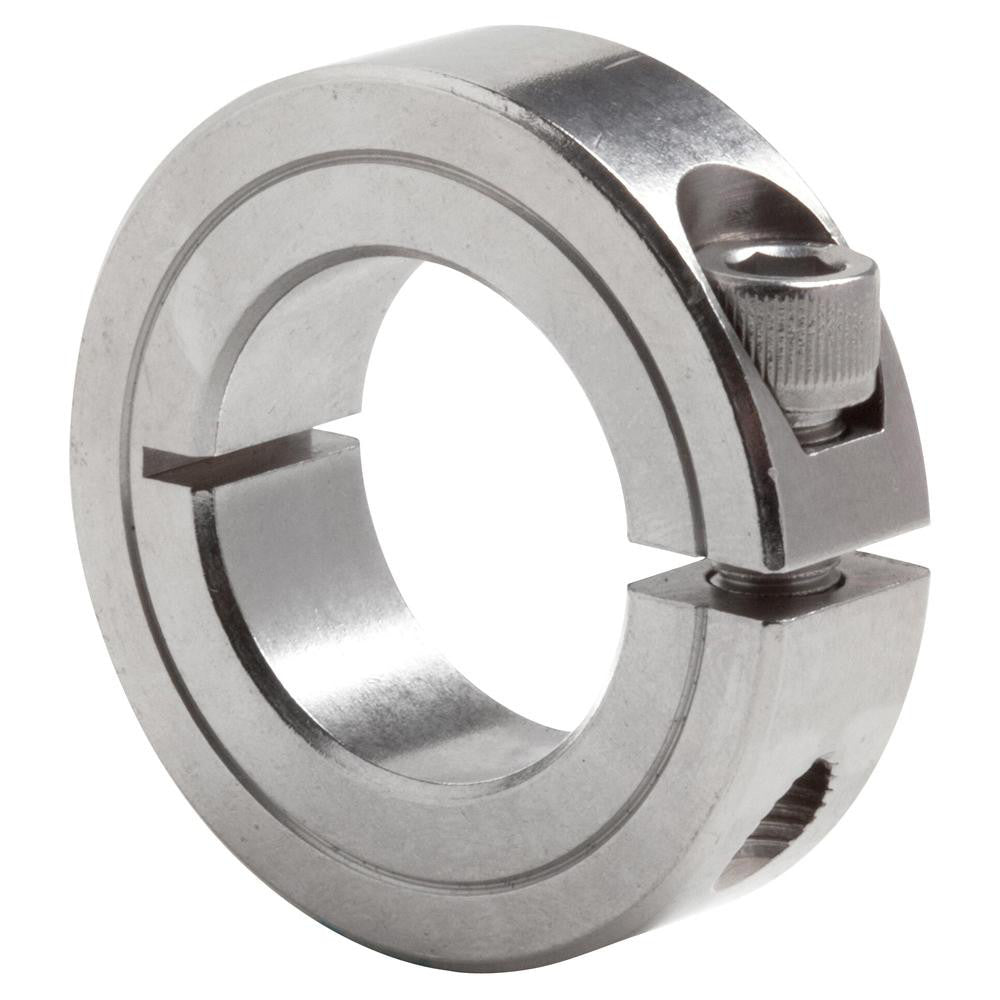 Climax Metal Products 1C-025-S Shaft Collar Clamp, 0.25" Bore Dia, 11/16" OD, Stainless Steel