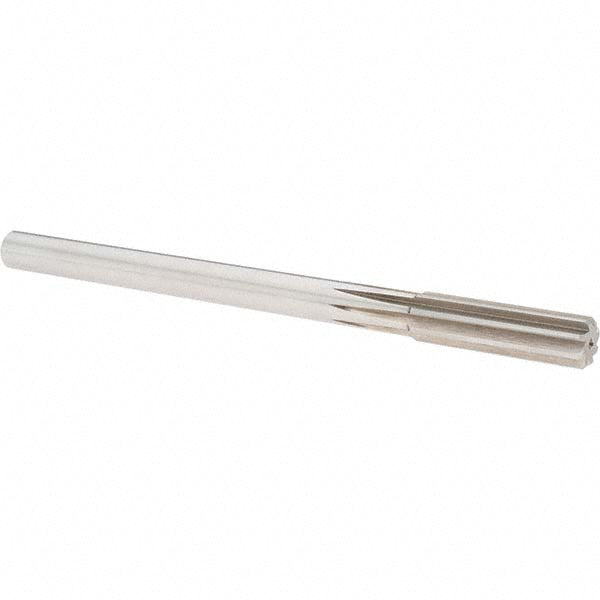 Alvord Polk 22054 Chucking Reamer 0.6280" Dia, Straight Flute, Straight-Cylindrical Shank, HSS