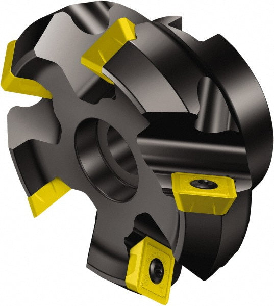 Sandvik Coromant 5739734 2-1/2" Cut Dia, 3/4" Arbor Hole Dia, 6.096mm Max Depth, Indexable Square-Shoulder Face Mill